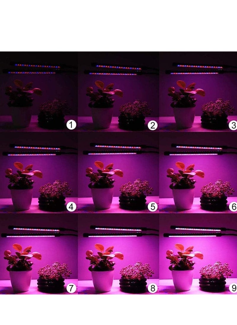 Midwest Grow Light for Indoor Plants,4 Head 72 LED Plant Grow Lights with Red Blue Spectrum,9 Dimmable Levels, 3 9 12H Timer, Adjustable Gooseneck, 3 Switch Modes  - Image 4