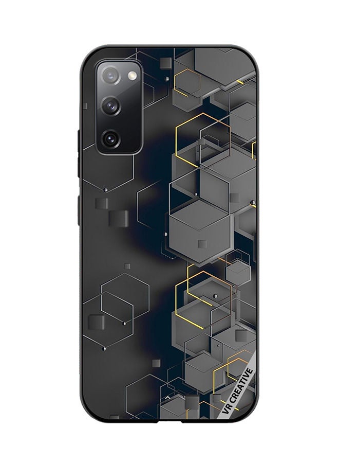 VR CREATIVE Protective Case Cover For Samsung Galaxy S20 FE 5G Abstract Design Multicolour - Image 1