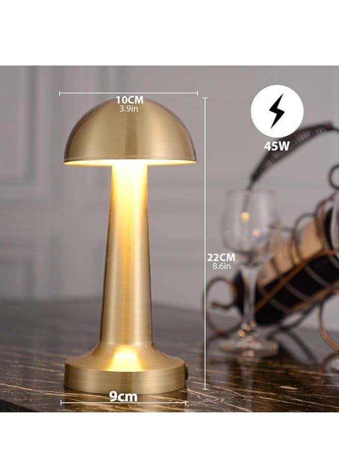 مصباح طاولة LED لاسلكي قابل لإعادة الشحن، مصباح طاولة بار، مصباح طاولة فاخر حديث للمطاعم والفنادق، قابل للحمل، مع تحكم باللمس - Image 2