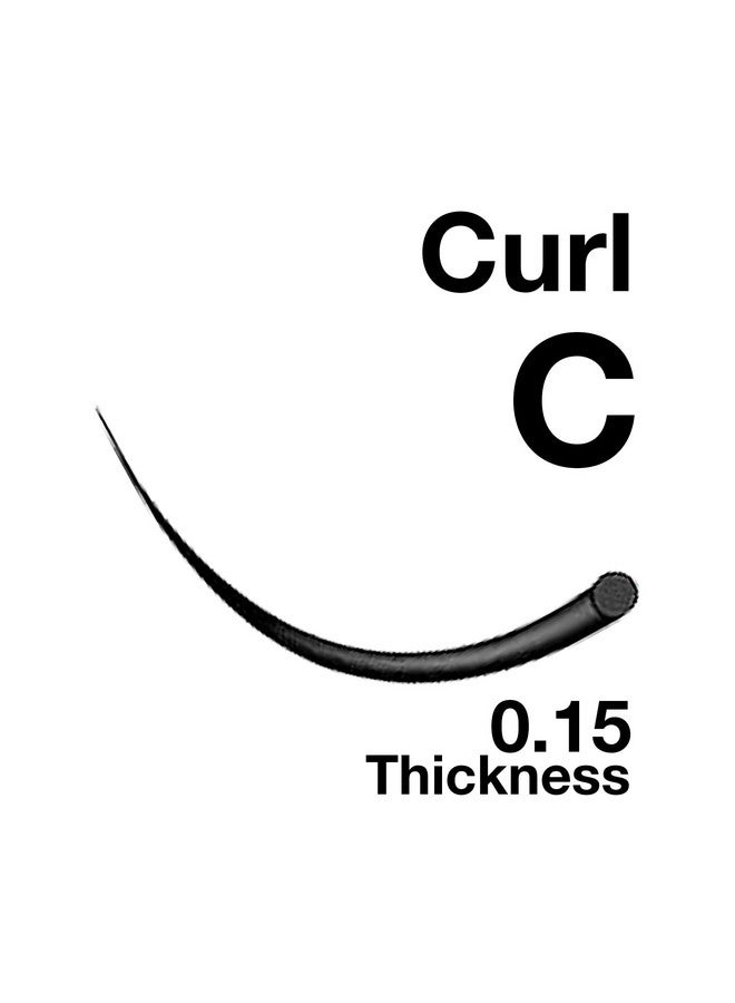 EMILYSTORES Eyelash Extensions 0.15Mm Thickness C Curl 11Mm Length Individual Volume Natural Eyelashes For Lash Extensions(0.15,C,11Mm) - Image 2
