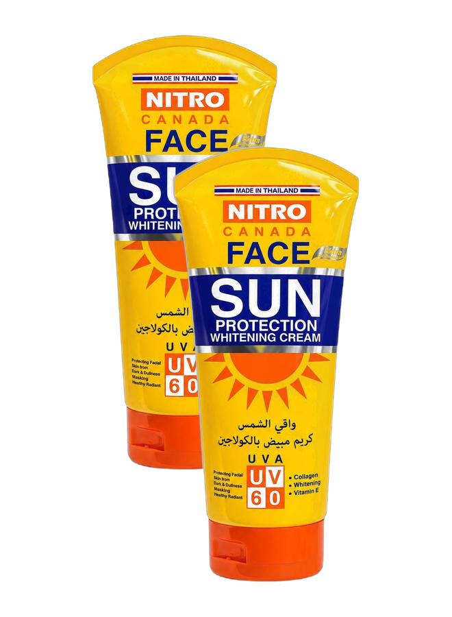 NITRO CANADA Face Sun Protection Whitening Cream With Collagen UVA 60- 170G Bundle - Image 1
