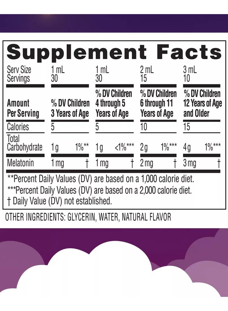Zarbee's Children's Sleep Liquid with Melatonin, Mixed Berry Flavor, 30 ml - Image 2