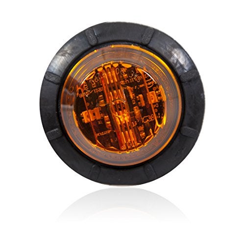 Maxxima M09410Y Amber 1-1/4" Round LED Low-Profile Clearance Marker Light - Image 1