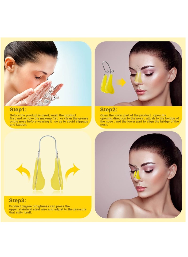 KASTWAVE - Nose Shaper Lifter Clip,Nose Shaper Clip Nose Beauty Up Lifting Soft Safety Silicone Rhinoplasty Nose Bridge Straightener Corrector - Image 1