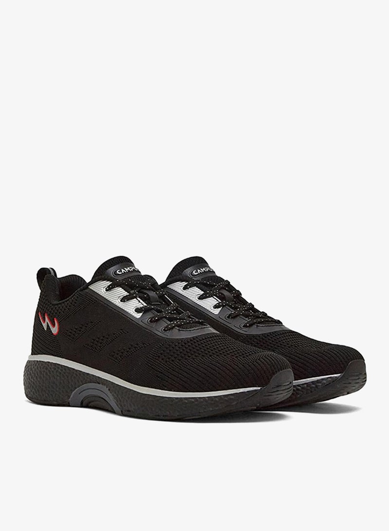 CAMPUS Men Ember Memory Foam Lace-Up Running Shoes-Black - Image 5