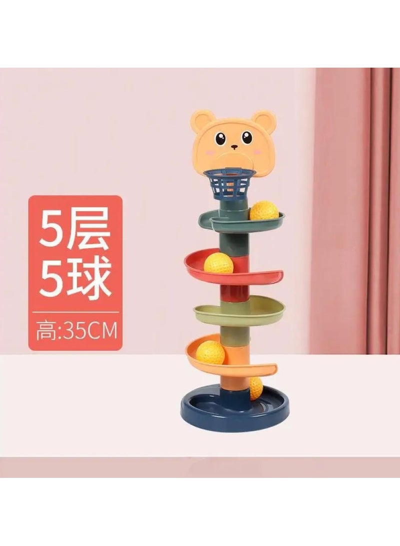Dolu Jumbo Roll Ball Toy 9-Level Rolling Tower - Image 5
