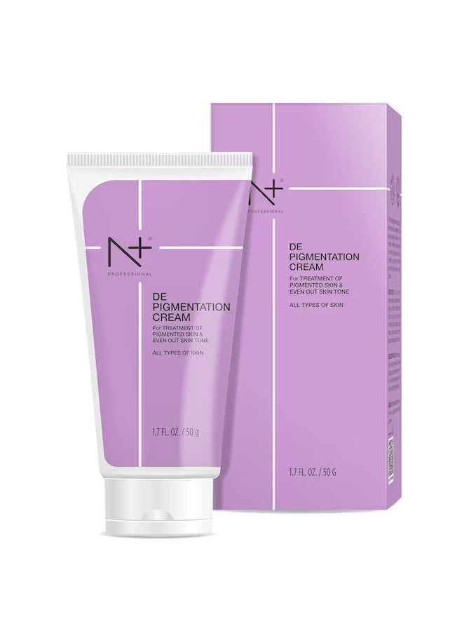 N+ Professional De-Pigmentation Cream – Advanced Skin Brightening & Dark Spot Removal Treatment, Even Skin Tone & Reduce Hyperpigmentation, 50ml  - Image 1