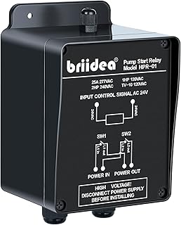 briidea briidea Briidea Pump Start Relay Sprinkler System 1-2 HP at 120/240V  - Image 1