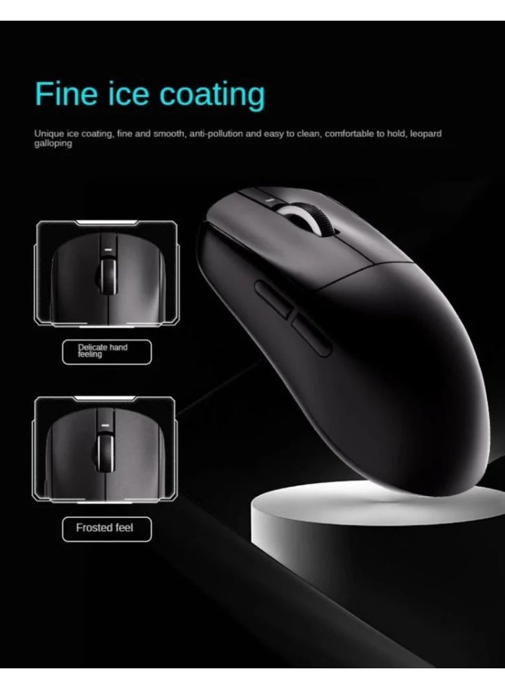 VXE VXE R1 Pro Max Wireless Bluetooth Mouse Lightweight Continuous Working Range Larger Capacity Battery Lasts Up To 150 Hours 100 Million Clicks Smart Speed ​​Low Delay Suitable For Gaming Rechargeable Pixart PAW3395 White  - Image 3
