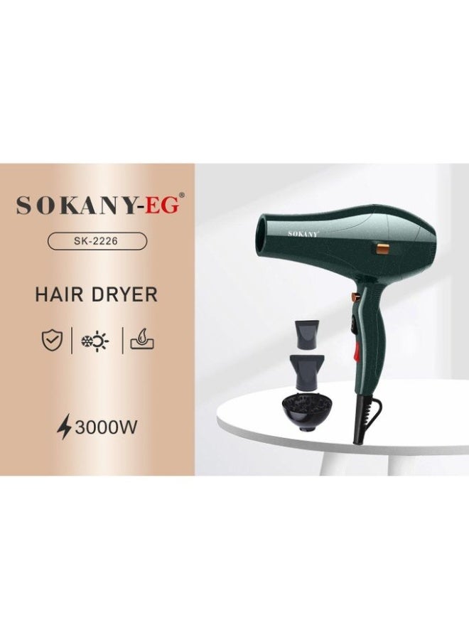 sokany SK-2226 Hair Dryer - 3000 W - Image 2