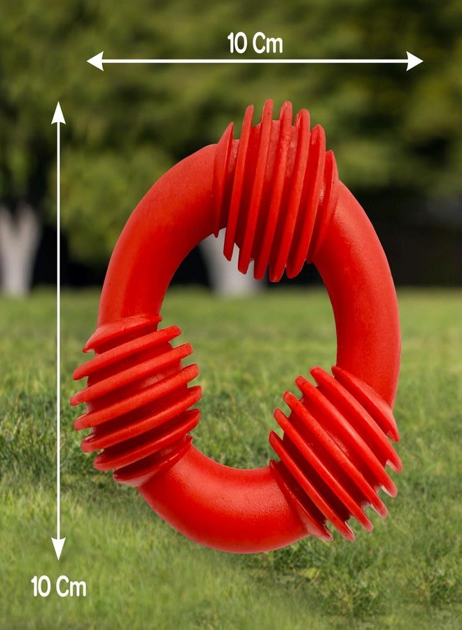 Drools Dog Non-Toxic Rubber Toy for Dogs, Trio Bolt Ring 130g Pack | Non Destructive Chewing | Enhance Dental Health | High Durability | Helps in Weight Management - Image 4
