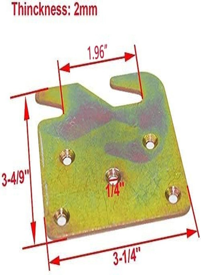 appacare مجموعة أباكير من 4 قطع من ألواح تثبيت قضبان السرير الخشبية شديدة التحمل للوح الرأس ولوح القدم، مع دعامة تثبيت قضبان السرير ومسامير التثبيت. - Image 3