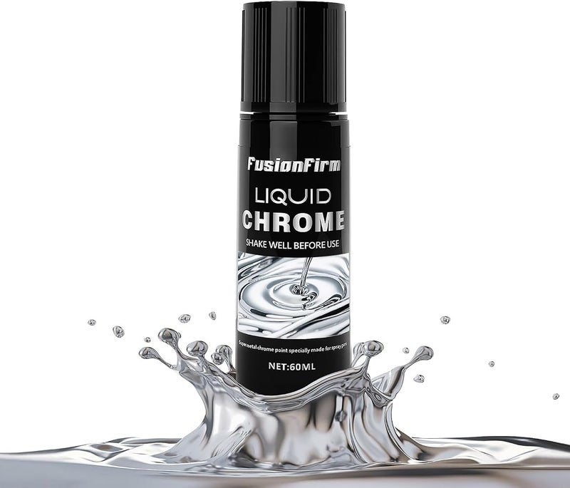 1 طلاء Liquid Leaf - طلاء إيربرش قائم على الكحول - فضي بلمسة نهائية عالية اللمعان - 2 أونصة سائلة - Image 1