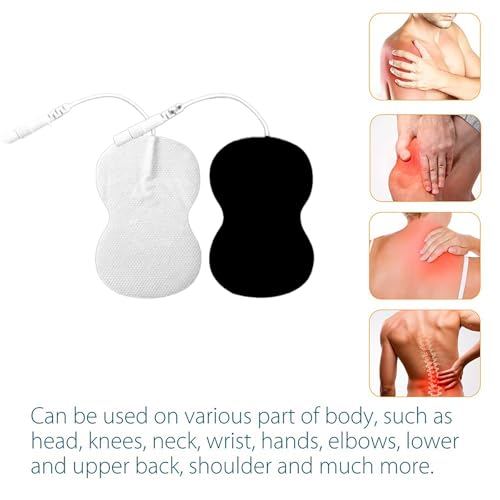INIMAGINE 10 Pcs Tens Machine Set of Self-Adhesive Tens Pads, Muscle Stimulator Electrodes, Compatible with Tens Machine and Physiotherapy Equipment, Ideal for Targeted Relief with Massager Patch Functionality - Image 4