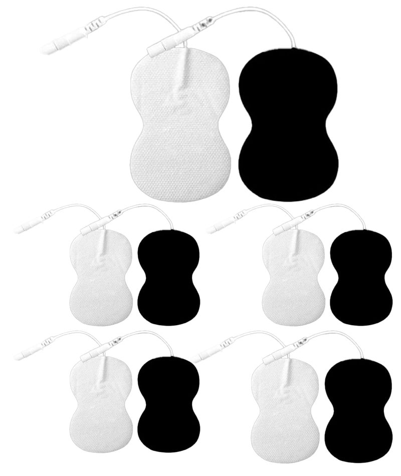 INIMAGINE 10 Pcs Tens Machine Set of Self-Adhesive Tens Pads, Muscle Stimulator Electrodes, Compatible with Tens Machine and Physiotherapy Equipment, Ideal for Targeted Relief with Massager Patch Functionality - Image 1