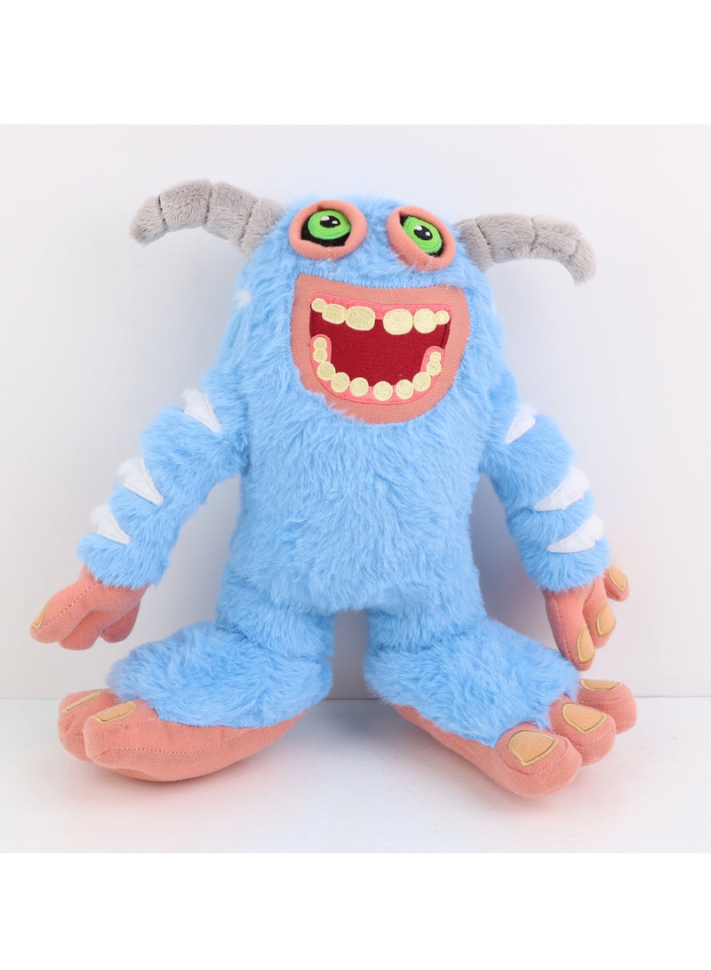 دمية الفرو الأزرق النادرة ماموت من My Singing Monsters - 25 سم، لعبة محشوة ناعمة، مثالية للأطفال، وهواة الجمع، والمعجبين - Image 1