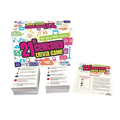 Outset Media 21st Century Trivia Game - Party Game - Family Game - Travel Game - Fun and Easy to Play - 1200 Trivia Questions - for 2 or More Players - Ages 12+ - Image 2