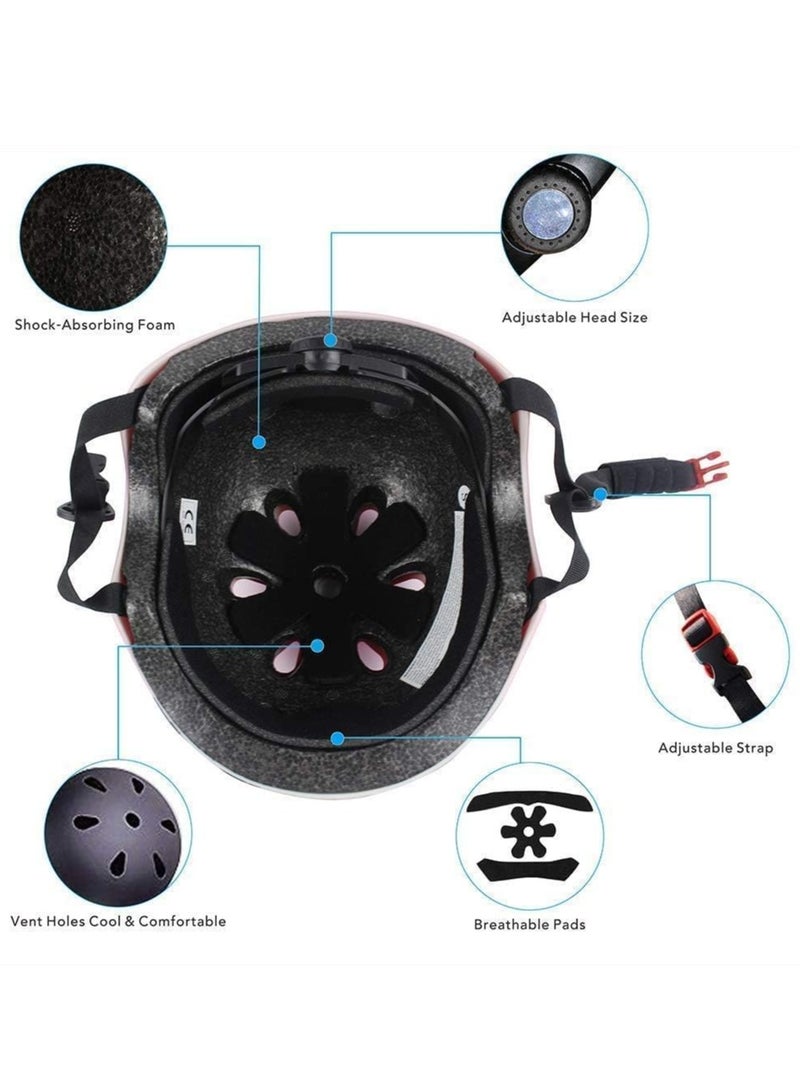 RATSAW Kids Bike Helmet Blue Beetle Toddler Helmet for Ages 3 to 12 Boys Girls with Sports Protective Gear Set Knee Elbow Wrist Pads for Rollerblading Bicycle Skateboard Scooter - Image 5