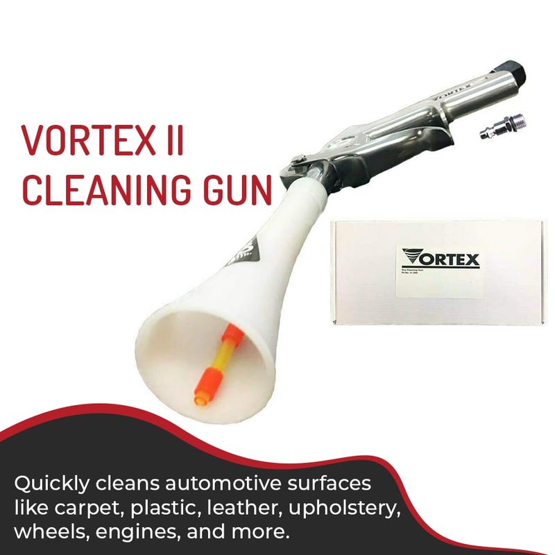 HI-TECH Vortex II Air Cleaning Gun â€“ Pro Auto Detailing Tool for Deep Cleaning Interiors & Exteriors â€“ Uses Air Compressor â€“ Blasts Dust, Dirt & Grime Fast - Image 2