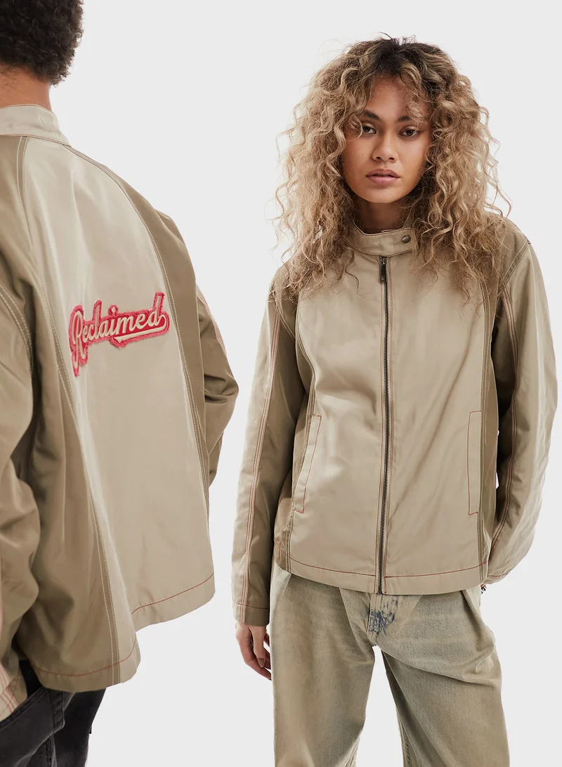 Reclaimed Vintage Unisex Zip Detail Jacket