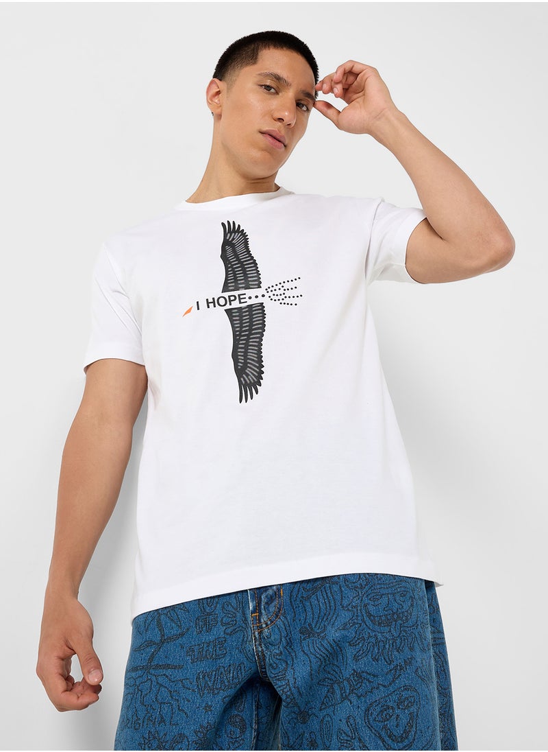 Seventy Five Basics Printed T-Shirt  - Image 1