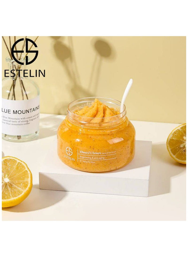 إستيلين مقشر ومبيض للوجه والجسم بخلاصه الكركم وفيتامين سي 350 جرام - Image 3
