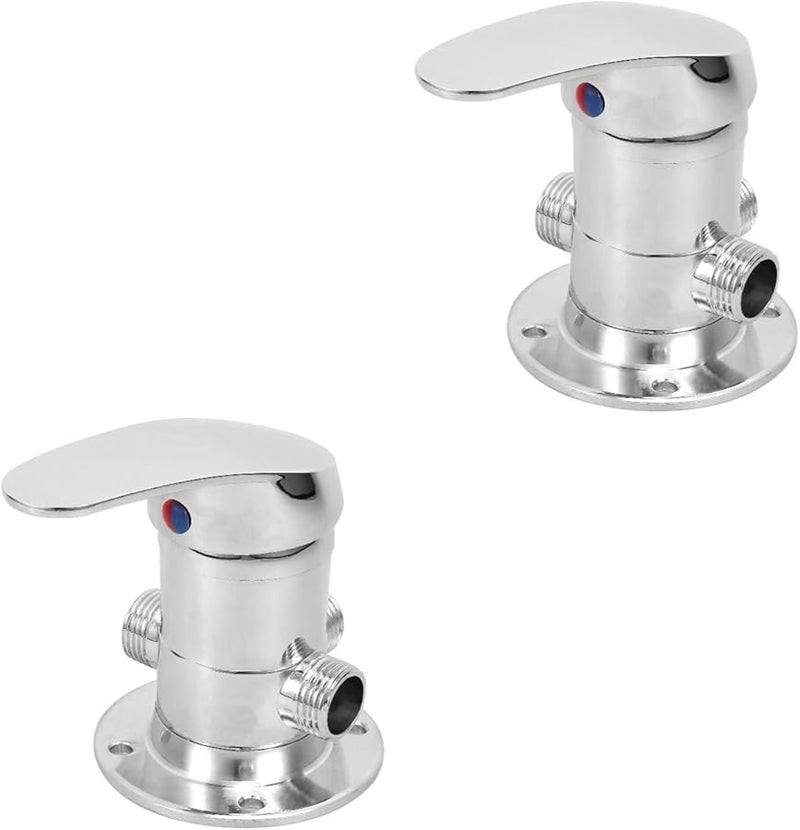 Chrome Plated Temperature Control Shower Mixer Valve 2 Pack Easy Installation - Image 1