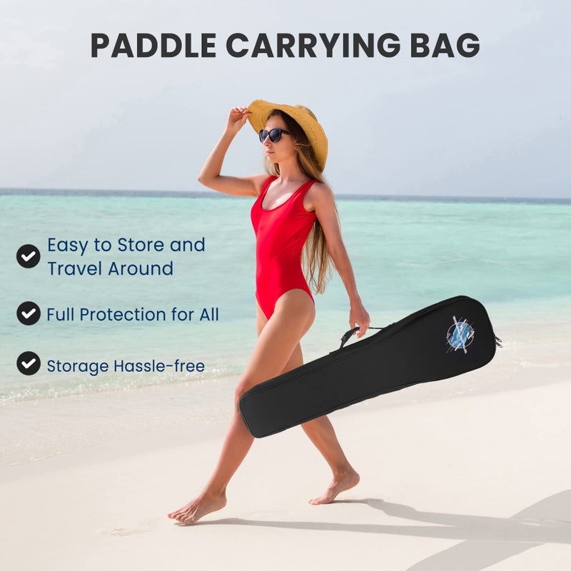 SereneLife Stand Up Paddle Board Carbon Fiber Adjustable Paddle - 3-Shaft Adjustable Water Paddle Oar for SereneLife Inflatable Stand Up Paddleboard - Image 3