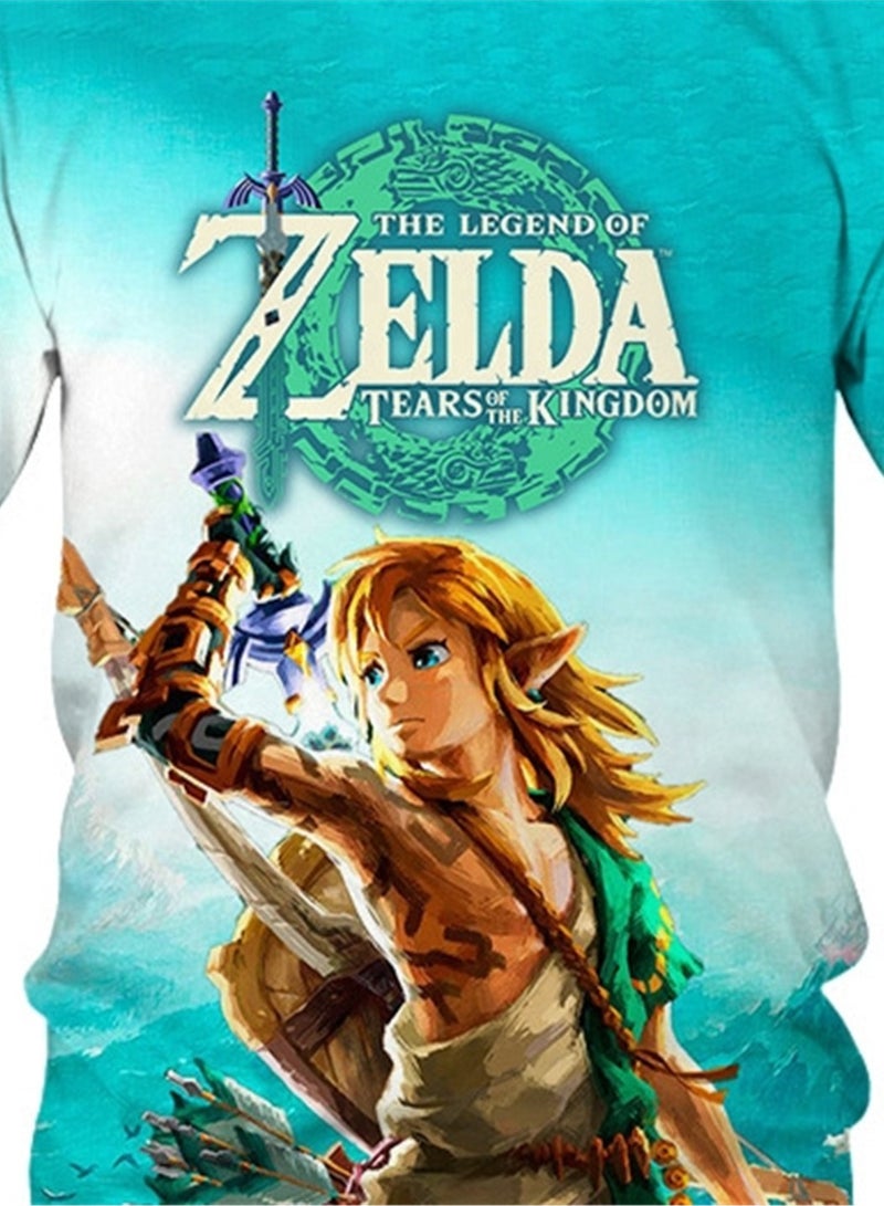 Game Zelda Breath of the Wild 3D digital printing personalized breathable children's T-shirt  - Image 2