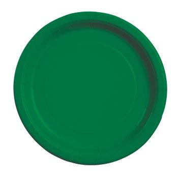 Party Color Paper Plates Green 9" 40 Count - Image 2