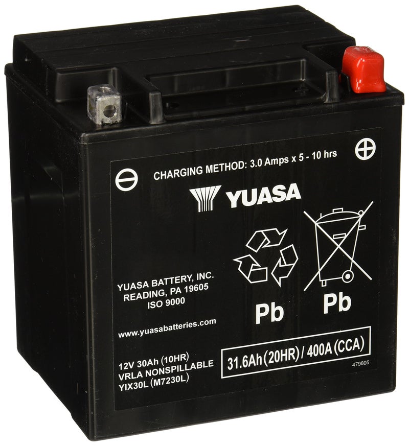 Yuasa بطارية يوآسا YUAM7230L YIX30L عالية الأداء AGM مفعلّة من المصنع - Image 2