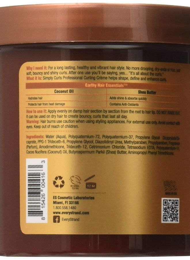 Every Strand Simply Curls Coco Oil/Shea Curl Creme, 15 Ounce - Image 2