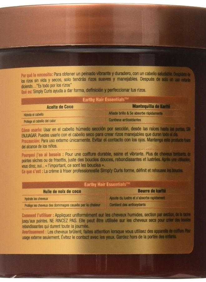 Every Strand Simply Curls Coco Oil/Shea Curl Creme, 15 Ounce - Image 1