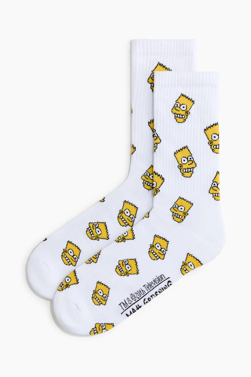 H&M Motif-detail socks