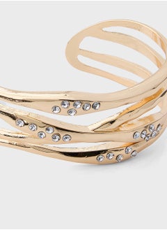 Ella Limited Edition Diamante Cuff  Bangle  - Image 2