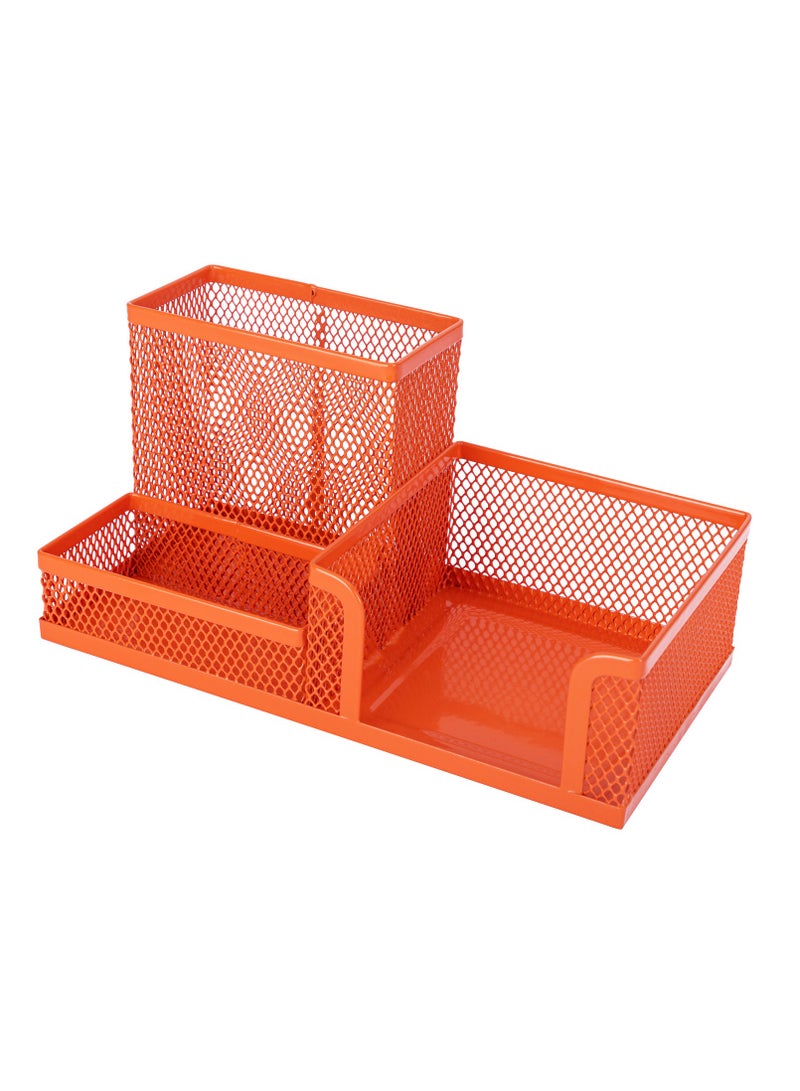 Deli Metal Mesh Desk Organizer Orange