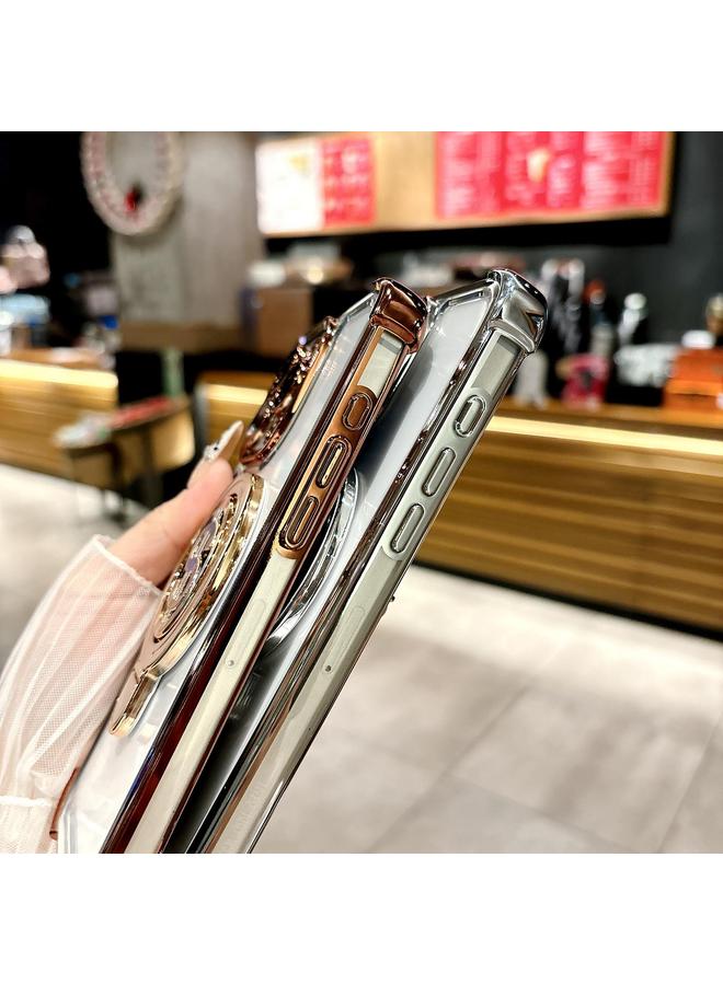 S-TOP Case For iPhone 12 Space MagSafe Holder Phone Case with Lens Film - Image 5