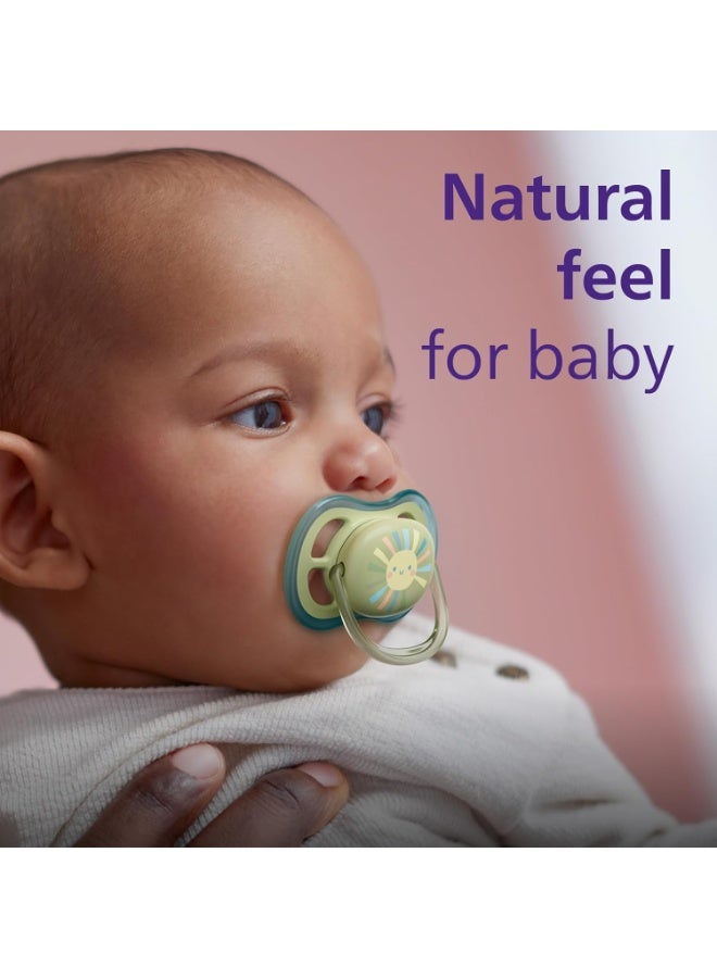 Avent Philips 4 Pack Ultra Air Pacifier  Light, Breathable Baby Pacifiers for Babies Aged 0-6 Months - Image 2