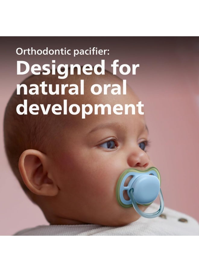 Avent Philips 4 Pack Ultra Air Pacifier  Light, Breathable Baby Pacifiers for Babies Aged 0-6 Months - Image 3