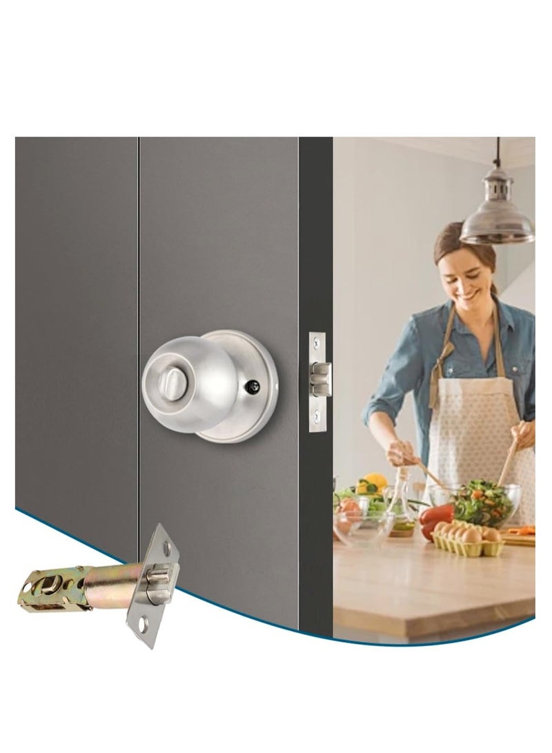 GOMETY Door Latches for Internal Door Adjustable Latch Size 60/70mm Tubular Latch Stainless Steel Mortice Latch Copper Internal Door Latch with Screws for Sprung Lever Door Handles - Image 3