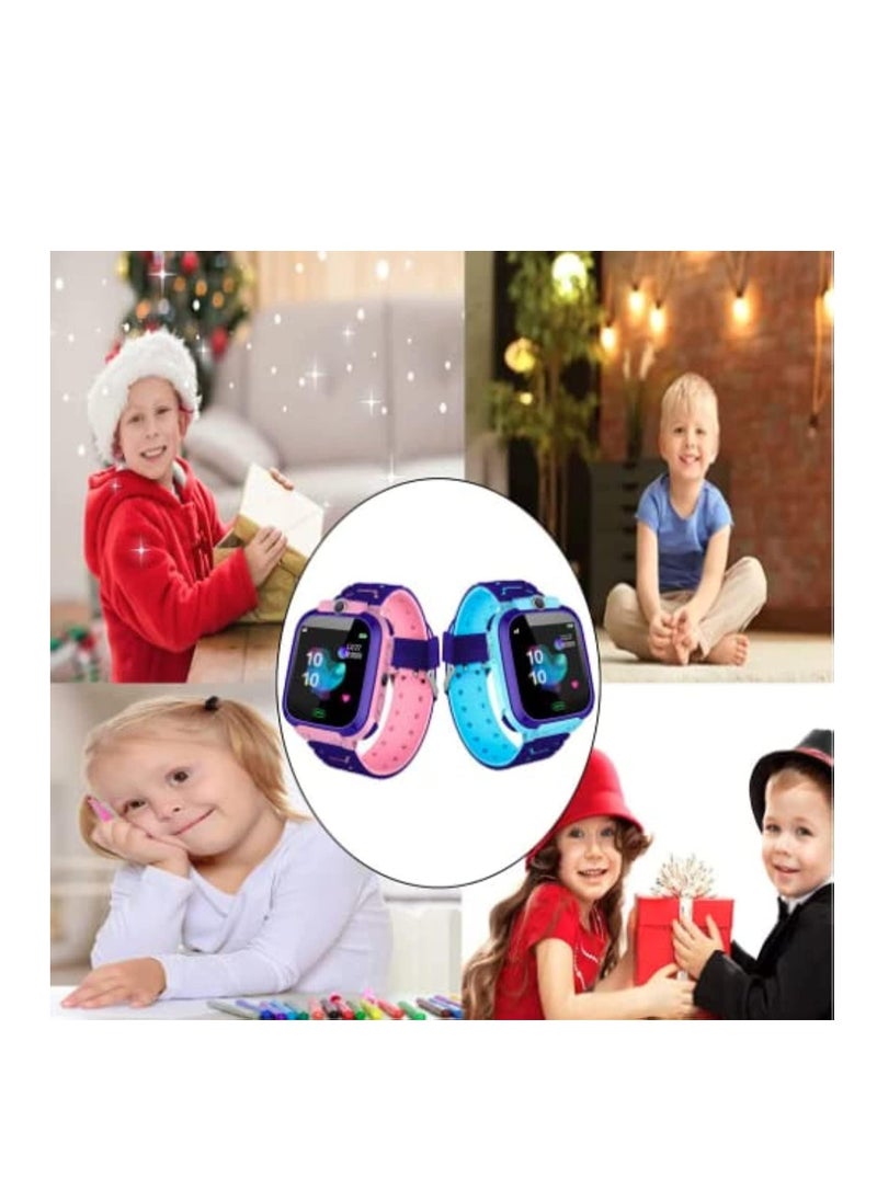 ELTRAZONE Newest Model Q12 GPS Smart Watch for iOS for Kids Android Q12 Kids 1.44in Waterproof Finder Anti Lost Monitor Smartwatches (Blue) - Image 4