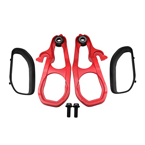 JDMSPEED New Heavy Daty Front Car Tow Hooks Left & Right with Hardware Red Replacement for Dodge Ram 1500 DT with 3.6L 5.7L Engine 2019 2020 2021 2022 Replaces 82215268AB 82215268AB 68272945AB - Image 1