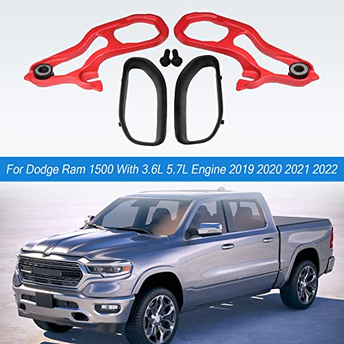 JDMSPEED New Heavy Daty Front Car Tow Hooks Left & Right with Hardware Red Replacement for Dodge Ram 1500 DT with 3.6L 5.7L Engine 2019 2020 2021 2022 Replaces 82215268AB 82215268AB 68272945AB - Image 4