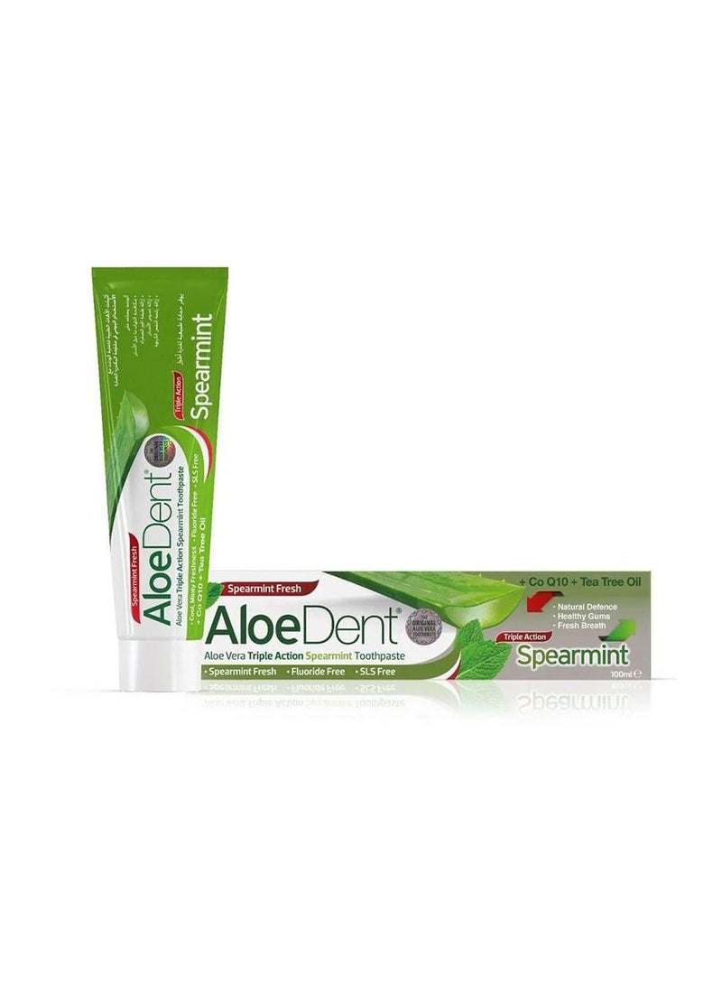 Aloedent, Triple Action Cool Mint Toothpaste - 100 ml - Image 2