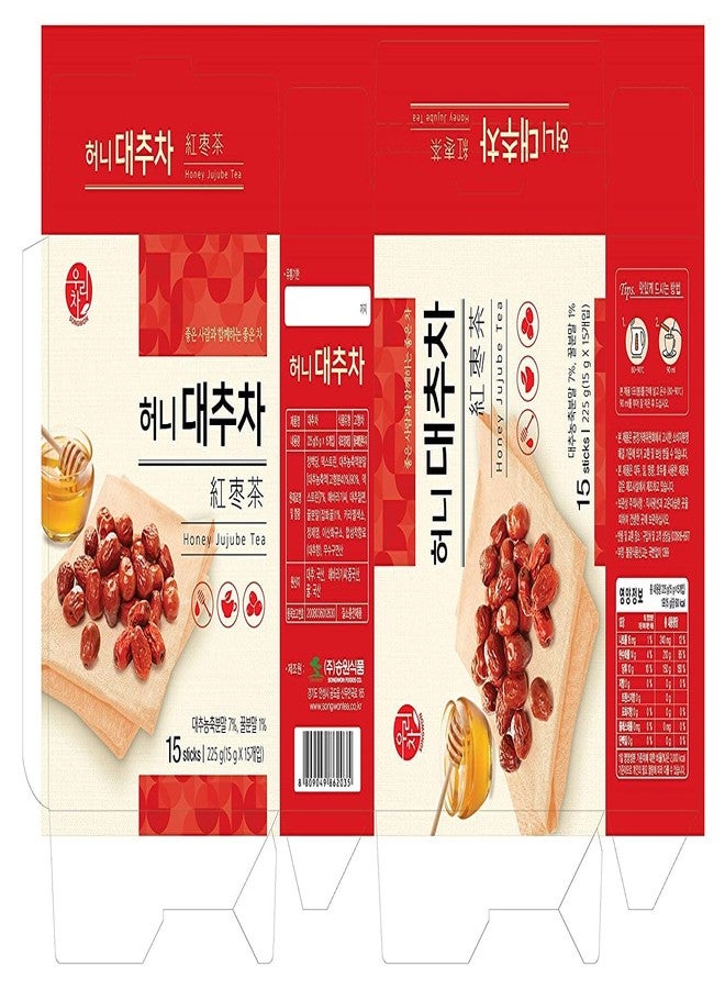 ZEESOON Songwon Honey Jujube Tea 225g 15 Sticks Bags - Image 2