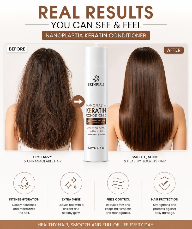 SKINPLUS NANOPLASTIA KERATIN CONDITIONER 300ml. - Image 4