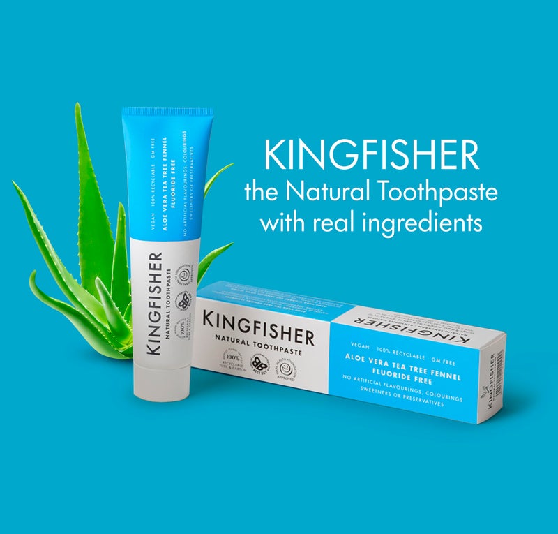 Kingfisher - Aloe Vera Tea Tree & Fennel - Fluoride Free - 100ml - Image 5