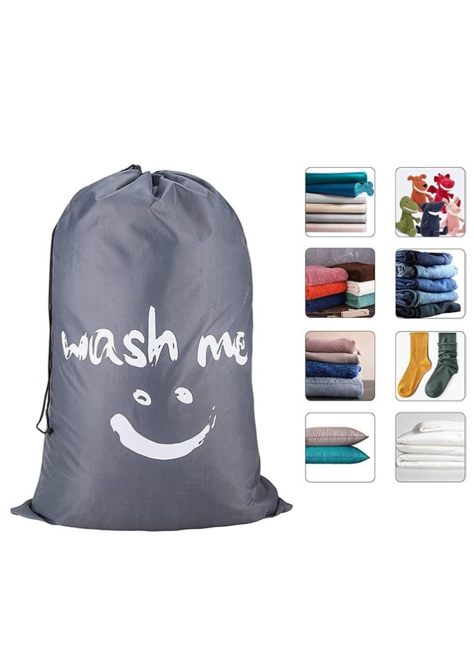 BELLSBERRY 2 Pack Wash Me Laundry Bags, Extra Large Travel Laundry Bag for Dirty Clothes, Machine Washable Drawstring Storage Hamper (100x70cm) - Image 4