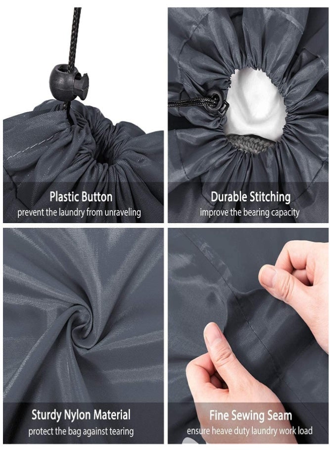 BELLSBERRY 2 Pack Wash Me Laundry Bags, Extra Large Travel Laundry Bag for Dirty Clothes, Machine Washable Drawstring Storage Hamper (100x70cm) - Image 2