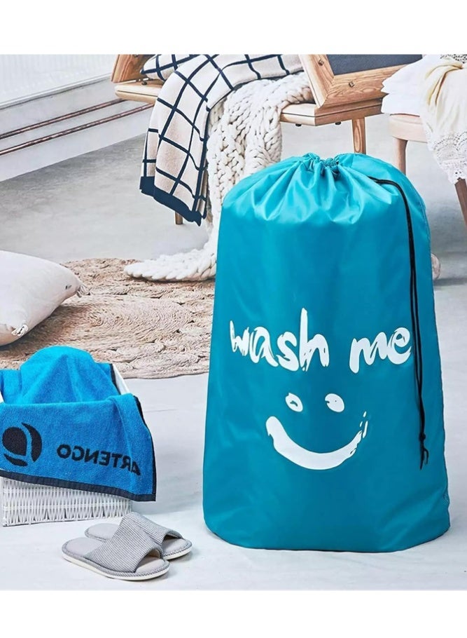 BELLSBERRY 2 Pack Wash Me Laundry Bags, Extra Large Travel Laundry Bag for Dirty Clothes, Machine Washable Drawstring Storage Hamper (100x70cm) - Image 5